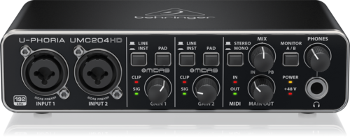 Behringer UMC-204HD Interfase De Audio 2x4
