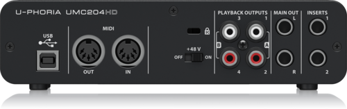 Behringer UMC-204HD Interfase De Audio 2x4