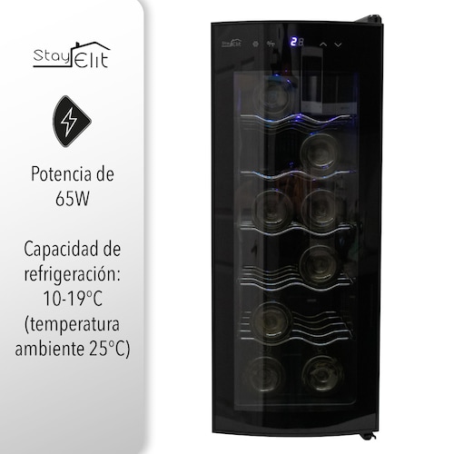 Cava De Vinos Enfriador 12 Botellas Hogar Bar Stay Elit