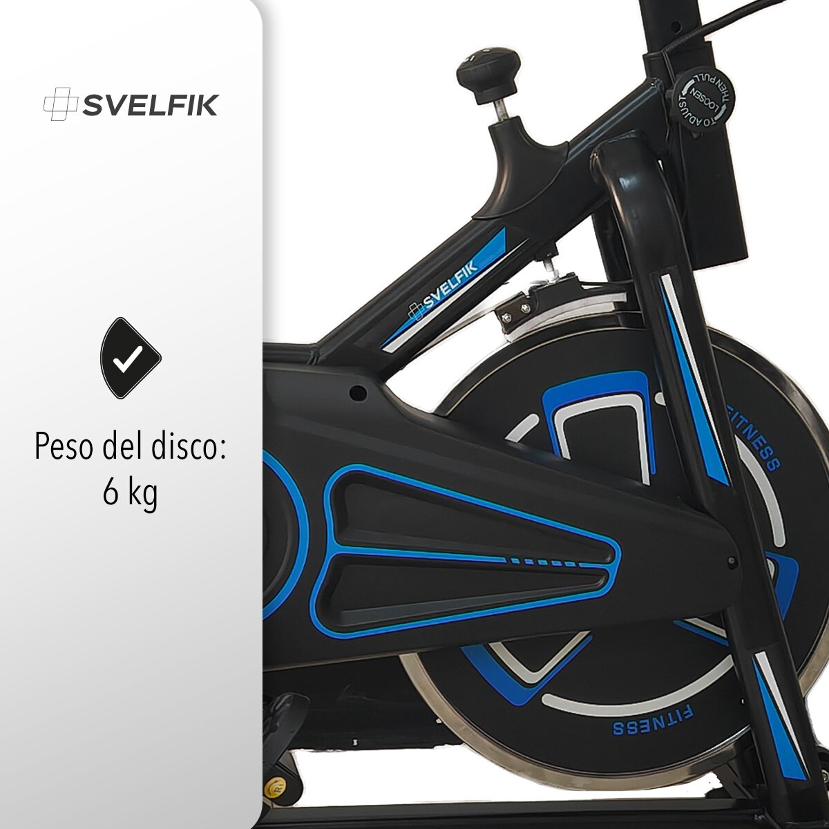 BICICLETA DE SPINNING 6KG AZUL LITE