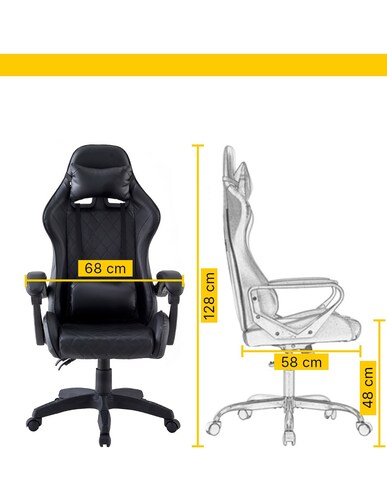 Silla de escritorio Home office chair sportcar level Beckon Rojo
