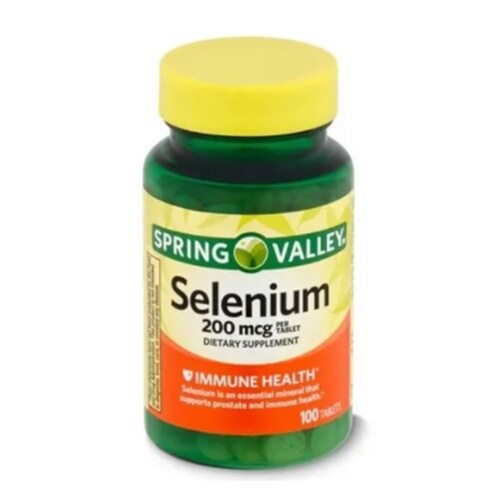 Selenio Selenium 200 Mcg 100tab Anticancerigeno Antioxidante Spring Valley 