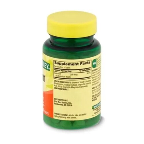 Selenio Selenium 200 Mcg 100tab Anticancerigeno Antioxidante Spring Valley 