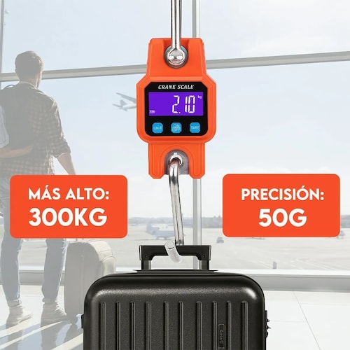 Báscula Industrial Digital Colgante 300 kg