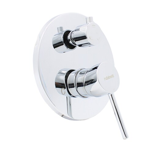 Accesorios Baño Redondo Regadera Teléfono Salida Tina Cromado