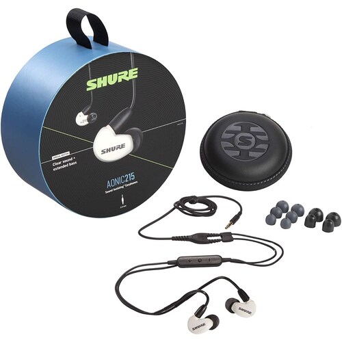 Audífonos Shure AONIC 215 Blanco 3.5 mm