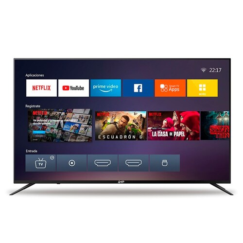 Televisión de 43'' Full HD, Smart Netflix, Ghia Orizzonte G43NTFXFHD20