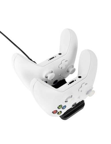 Carga Juega Control Xbox Series S X One Dock Cargador + 2 Baterías Recargables - Negro