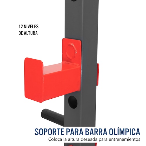 Jaula de Entrenamiento Multifuncional con Barra para Dominadas, Soporte para Dips, Barras de Seguridad