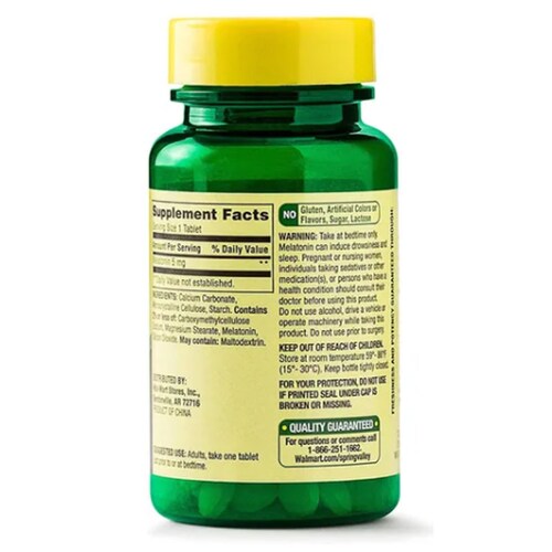 Melatonina Ayuda A Dormir Spring Valley 5mg 120ct