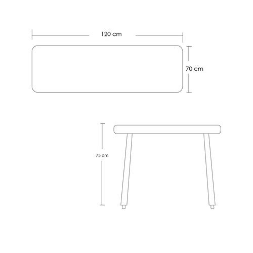 Mesa comedor oslo (madera)
