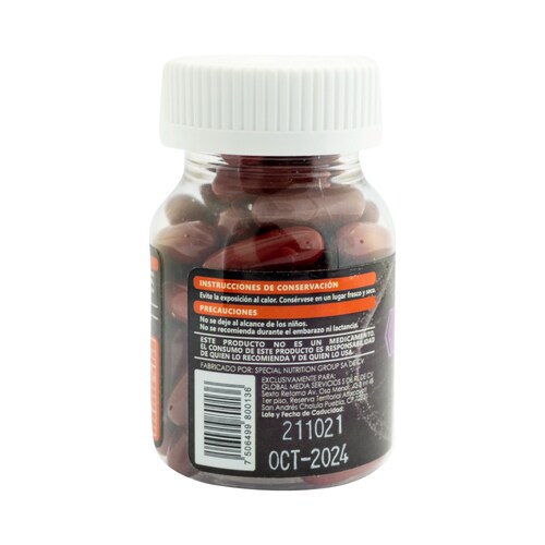 Vi-antiox, Glucosamina y Condroitina con Omega 3, Gi life, Frasco transparente con 30 cápsulas de 1.3g c/u