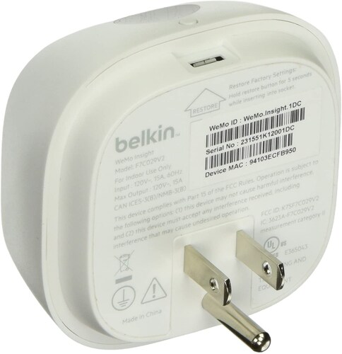 Interruptor Wi-Fi Insight de WEMO