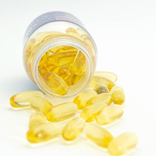 Vive- gi, Omega 3 Aceite de Pescado, Gi life, Frasco transparente con 30 cápsulas de 1.3g c/u