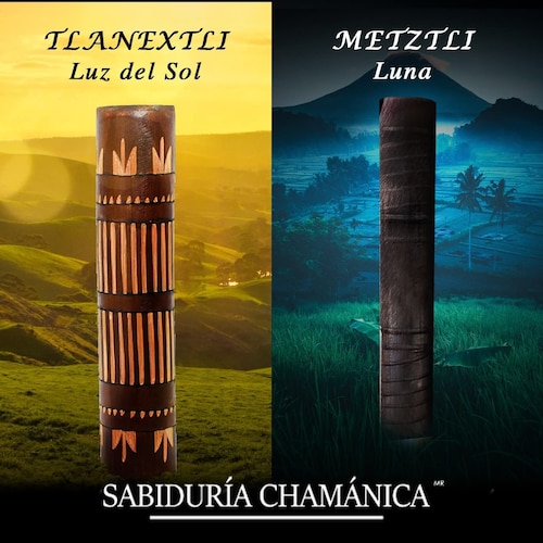 Palo de lluvia Chamanico 40CM - kuauuatsali kiauitl, instrumento, musica, naturaleza, sonidos, indigenas, artesania, mayas, aztecas