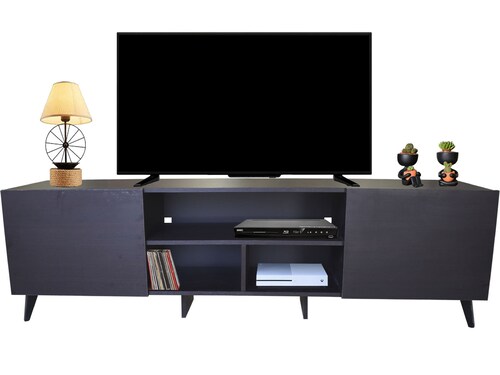  Mueble para TV de 80" Europa  Elegante y moderno Hogare  Chocolate