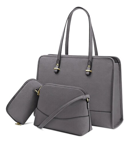 Set De Bolsa Para Dama 3 pcs  Gris