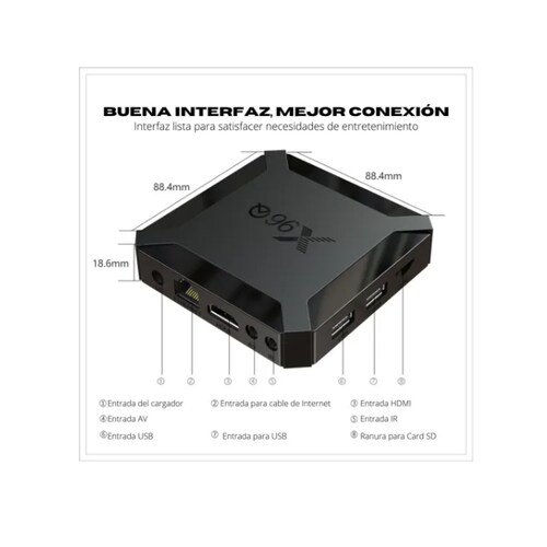 Smart Tv Box X96q Android 10 16gb | 2gb Ram  + Control Air Mouse.