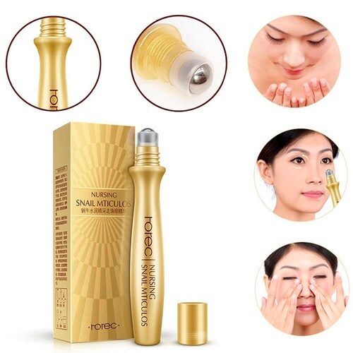  Serum Roll-On Para Ojos Baba De Caracol Desvanece Líneas Finas Colágeno Anti-arrugas Anti Edad.