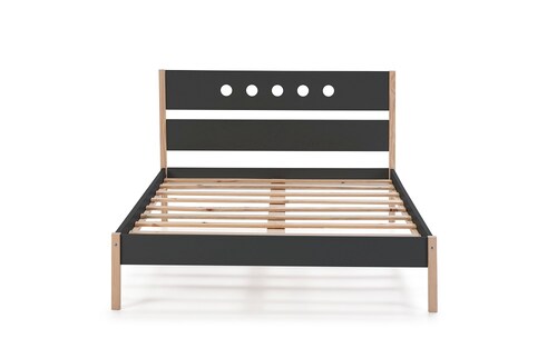 Cama Matrimonial Compton Negro - Kessa.
