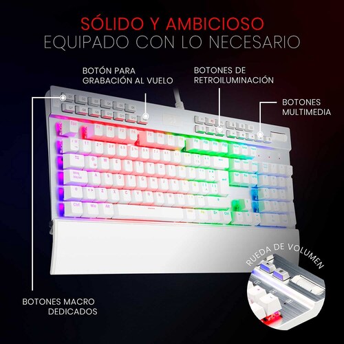 Teclado Redragon YAMA Blanco K550