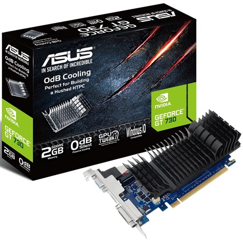 Tarjeta De Video Nvidia Asus GT 730 GeForce 2GB GDDR5 GT730-SL-2GD5-BRK