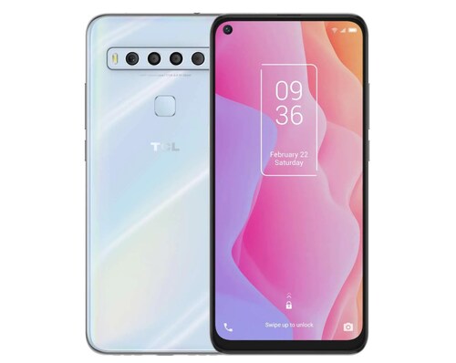 Celular TCL 10L 128GB/6GB RAM. Blanco perla