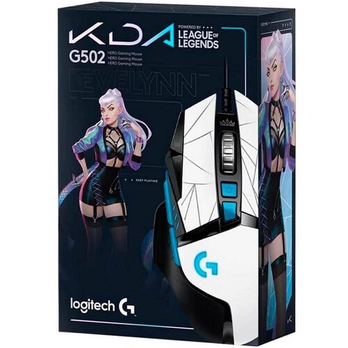 Mouse Logitech G502 HERO K/DA RGB Gaming Alambrico Optico USB 910-006096
