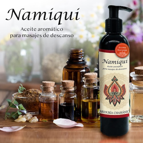 Aceite para masajes Premium Naranja Namiqui, roce, fricción, percusión, reflexología, tejido profundo, masajes, relax, relajacion, calma, paz, aroma, olores, aromaterapia, hidratacion, humectacion, aceite esencial, bienestar, pindas, hierbas, herbal, fragancia, spa, hoteles, boutiques, sales, natural, baño, tina, camilla