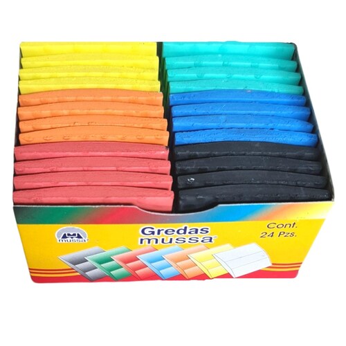 Gredas Caja con 24 Pzs Colores Surtidos. Marcadores de telas