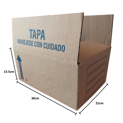25 Cajas Cartón P/ Envíos E-commerce 30x21x13.5cm Económicas