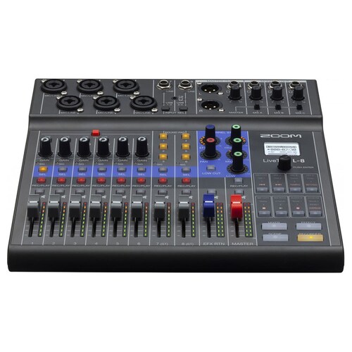Zoom LiveTrak L-8 Grabador multipista y mezclador digital portátil de 8 canales