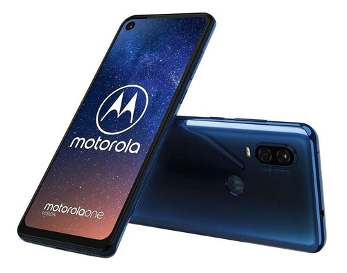 Celular MOTOROLA One Vision 128/4gb Azul Safiro Desbloqueado Single Sim