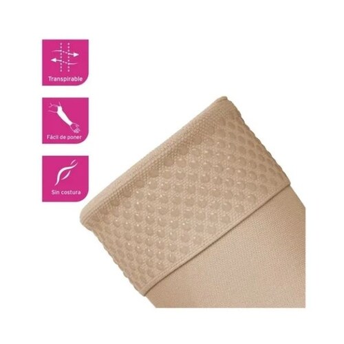 Manga de compresion Jobst, 20-30 mmHg, con silicon, bella lite.