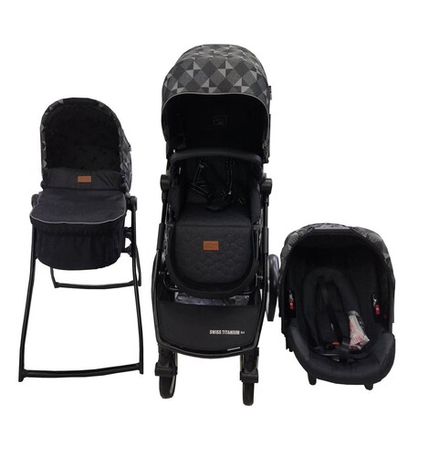 Carriola de Lujo Australia Swiss Titanium Aeiou Black/Carbonic