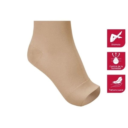 Jobst Opaque Media a la Rodilla Compresion 20-30 Punta Abierta