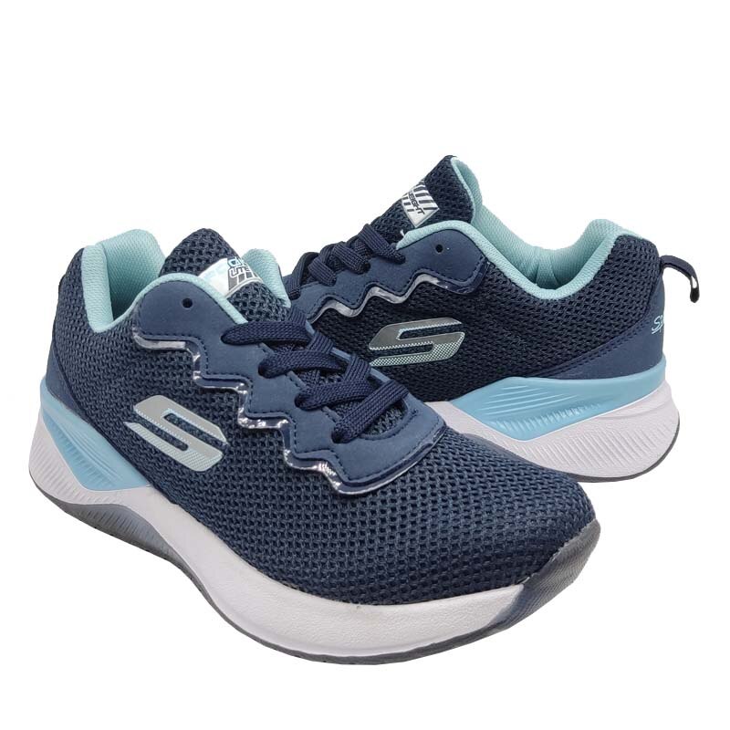 Tenis Spook 930 Azul Marino Cielo Mujer Suela Gel Running Correr