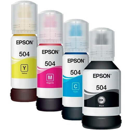 Kit 4 Tintas Originales Epson T504 Para L4150 L4160 L6171