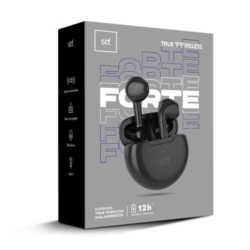 Audífonos True Wireless Forte STF Color Negro