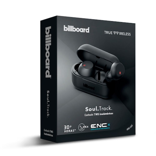 Audífonos True Wireless Soul Track Billboard Color Grafito