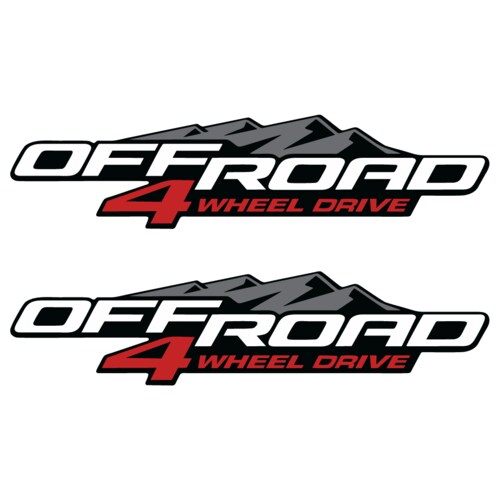 Sticker Off Road 4 Wheel Drive Para Costados De Batea Pick Up 