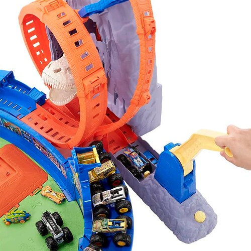 T Rex Volcano Arena Monster Trucks Hot Wheels