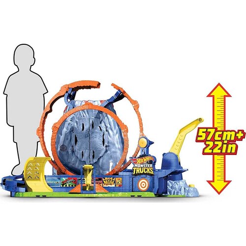 T Rex Volcano Arena Monster Trucks Hot Wheels
