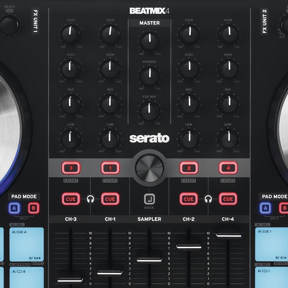 Controlador Dj 4 Canales Serato Reloop Beatmix 4 MK2-Negro