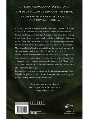 La traición de Roma,Santiago Posteguillo