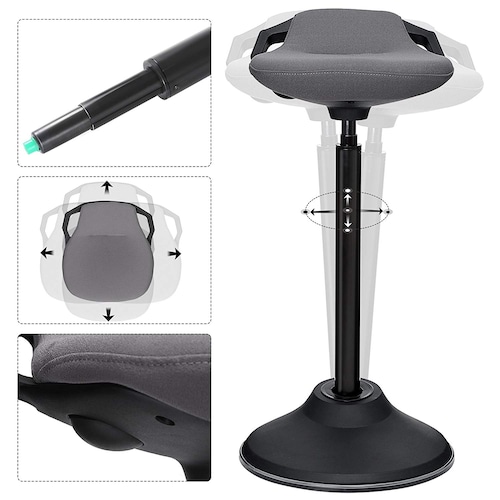 Taburete Silla de trabajo giratoria para escritorio de pie 