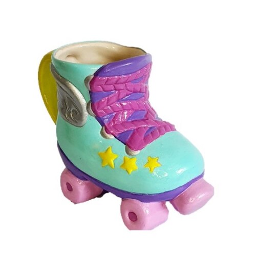 Taza en forma de Patin 2 piezas