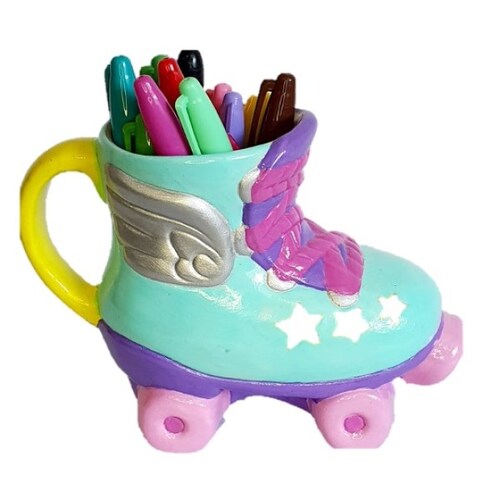 Taza en forma de Patin 2 piezas