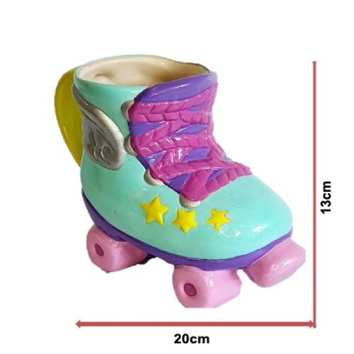 Taza en forma de Patin 2 piezas