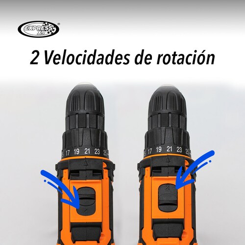 TALADRO ATORNILLADOR ELÉCTRICO RECARGABLE 1 BATERIA 